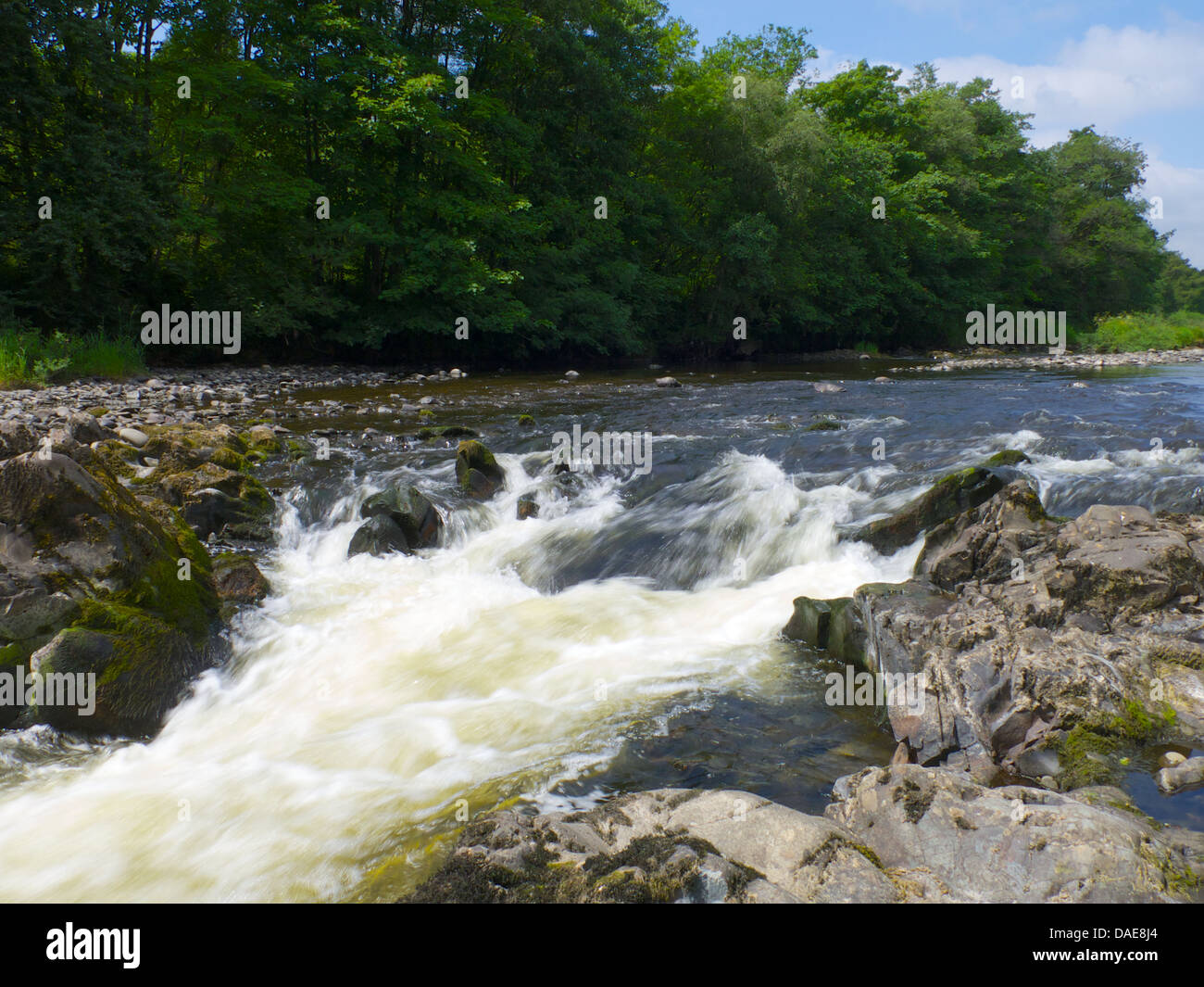 Nith River Valley Landscape, Dumfries and Galloway, Scotland Stock Photo