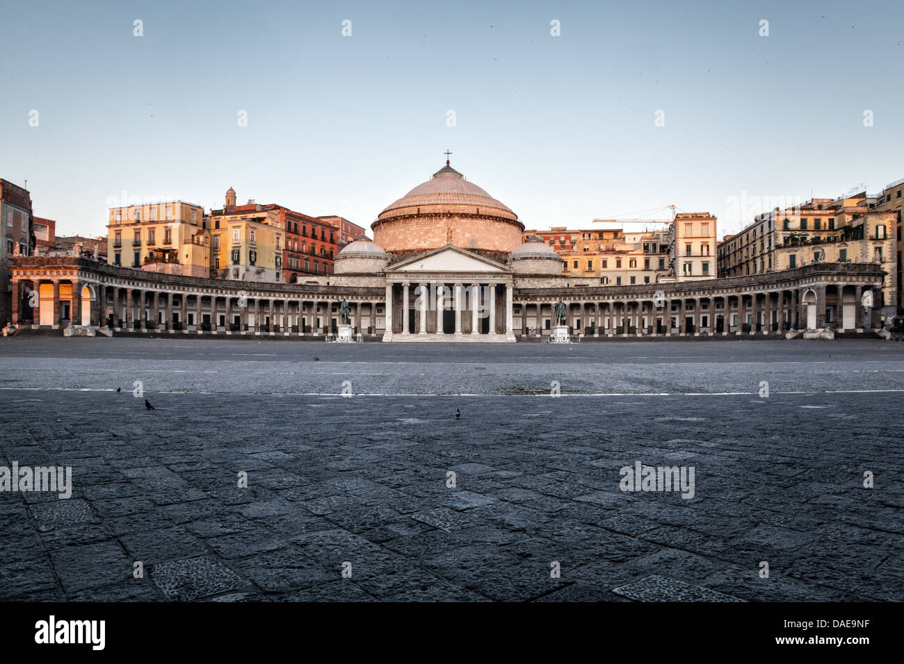 Naples, Square of the Plebiscite Stock Photo