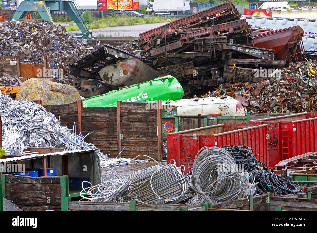 scrap metal at scrapyard, Germany, North RhineWestphalia, Cologne