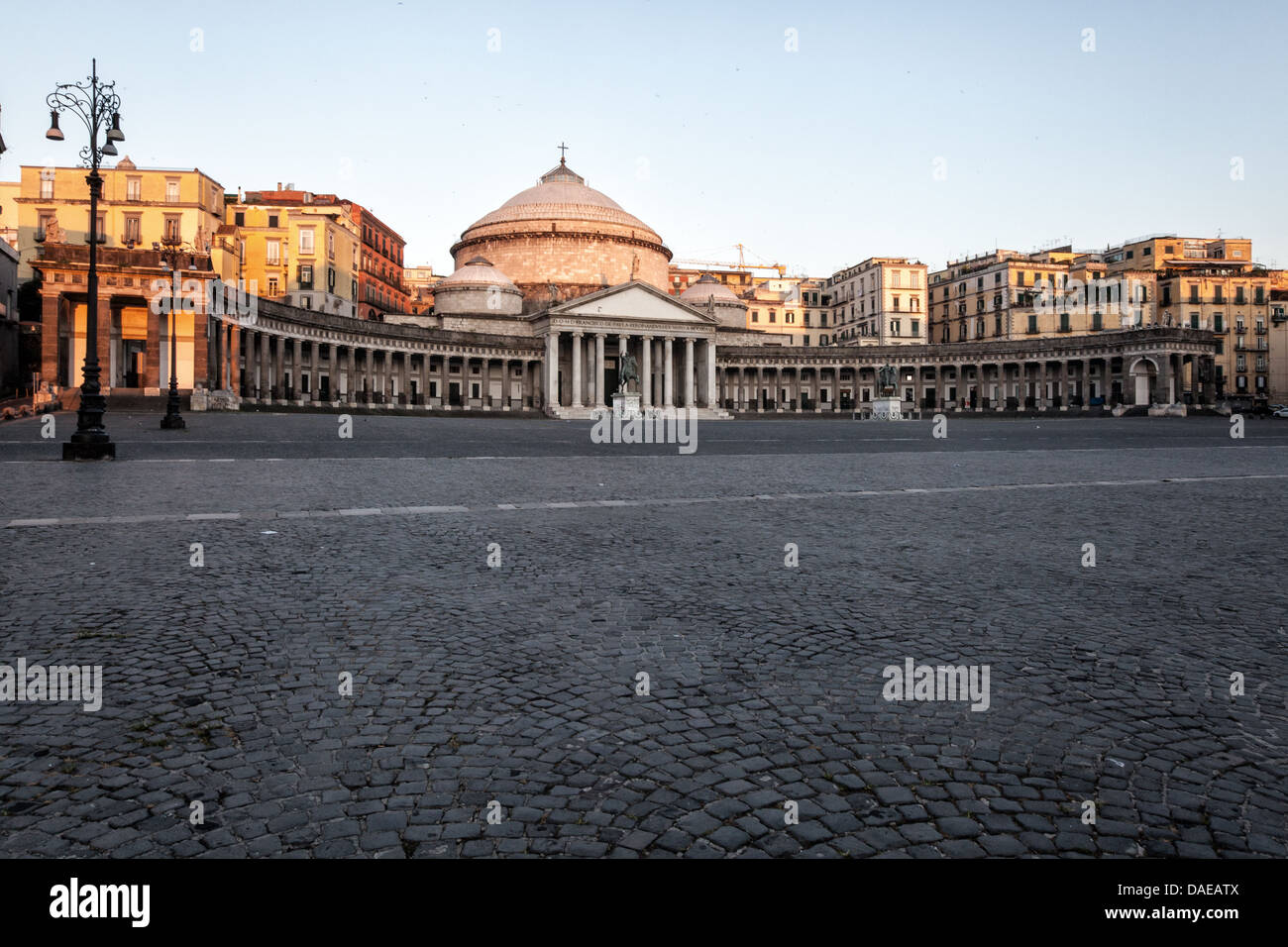 Naples, Square of the Plebiscite Stock Photo