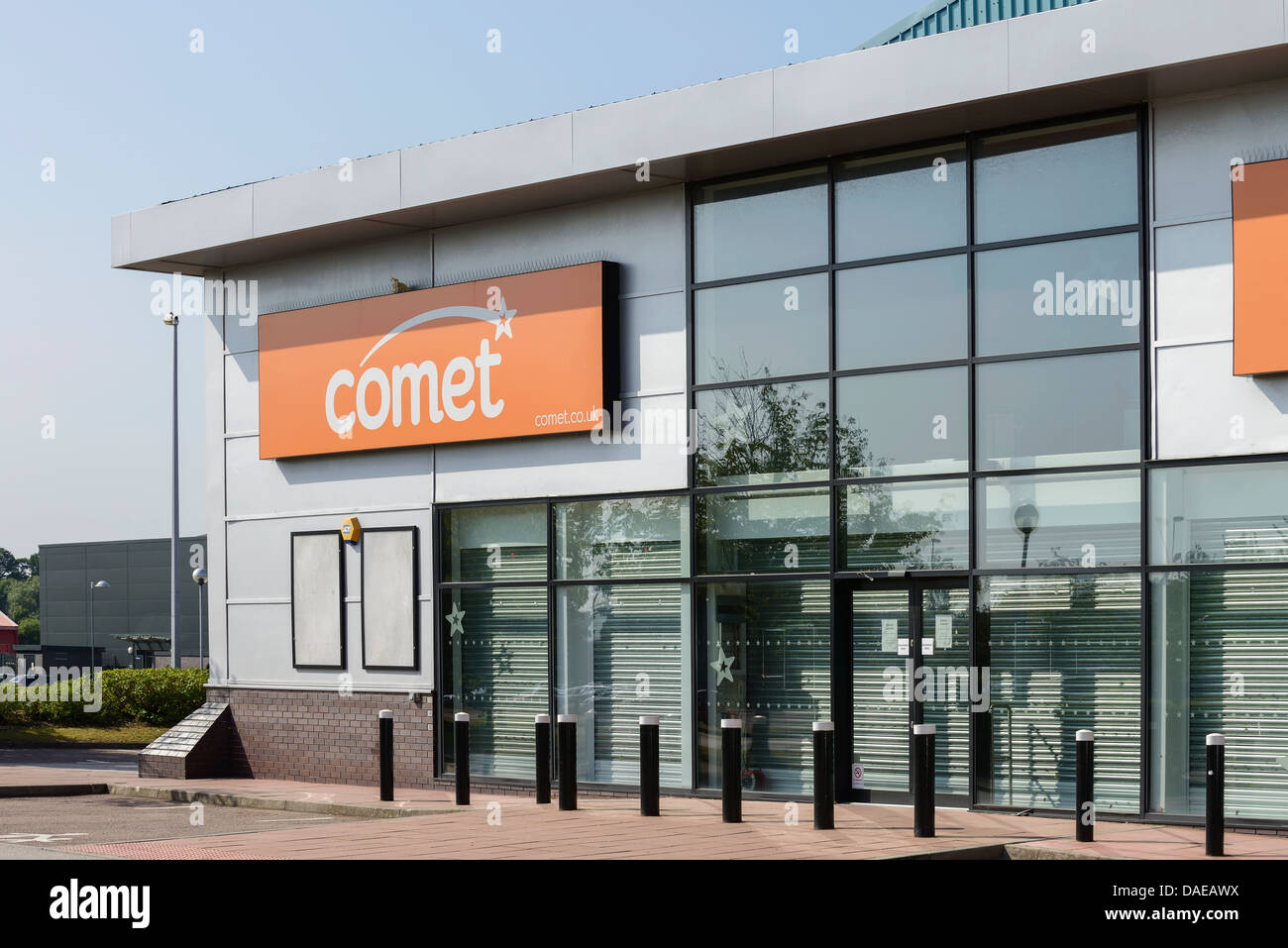 Closed down Comet retail store Stock Photo