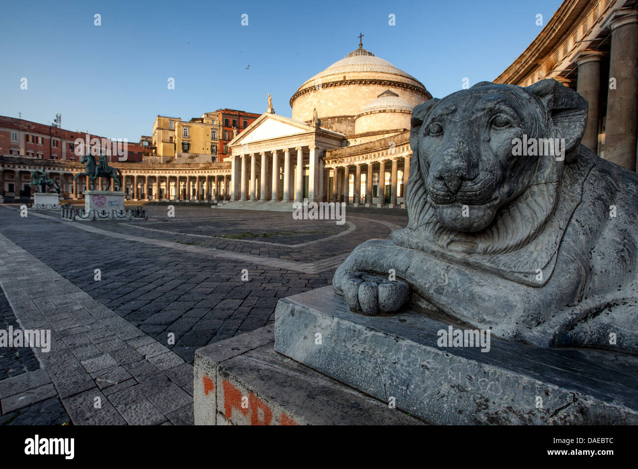 Naples, Square of the plebiscite Stock Photo