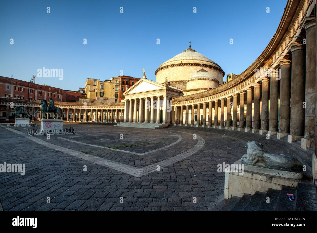 Naples, Square of the plebiscite Stock Photo