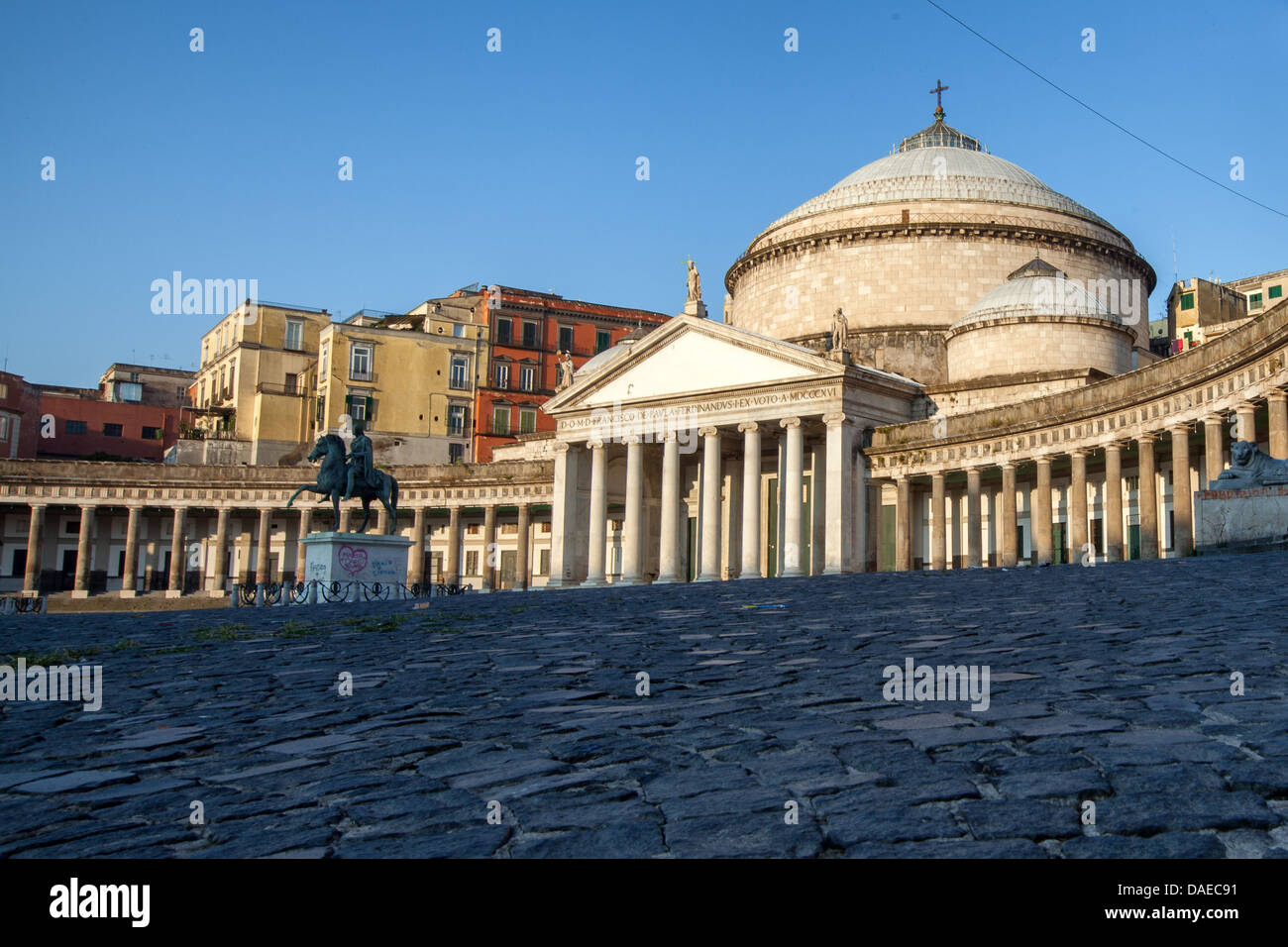 Naples Square of the plebiscite Stock Photo