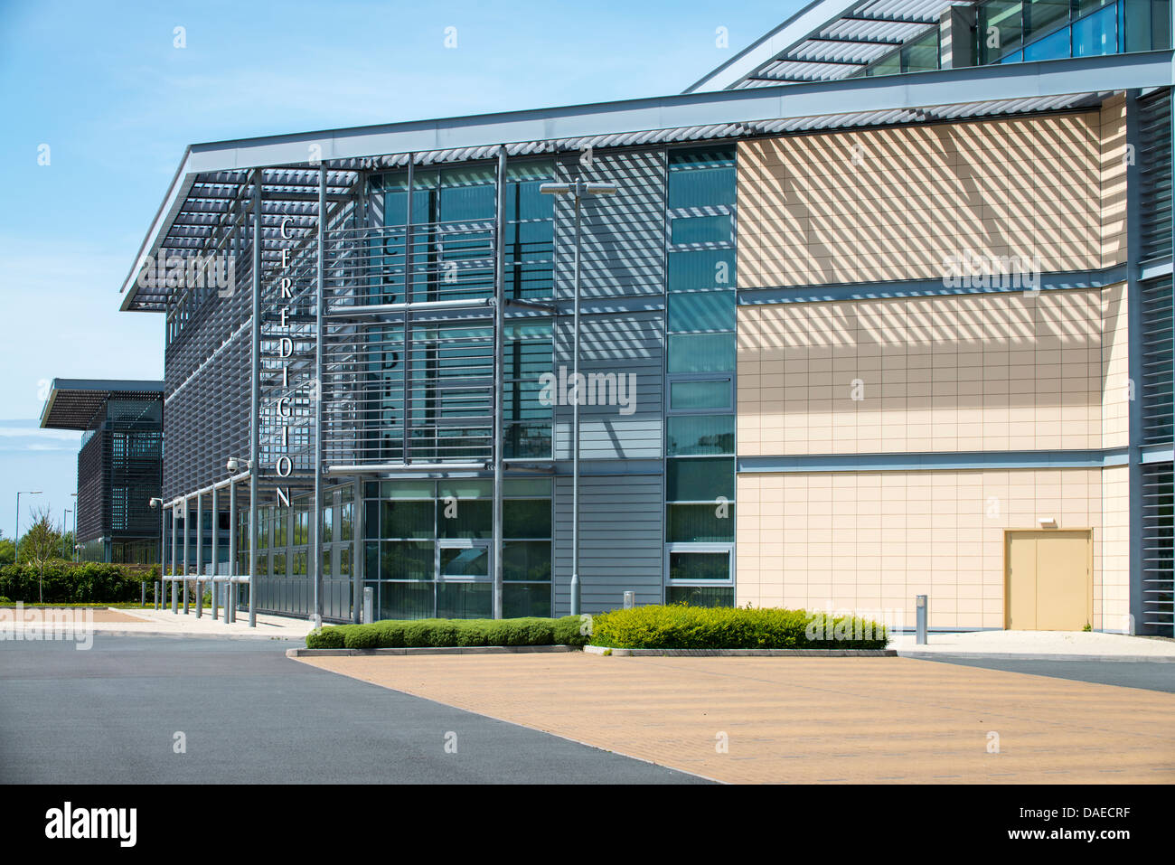 Ceredigion County Council offices Aberystwyth Wales Stock Photo Alamy