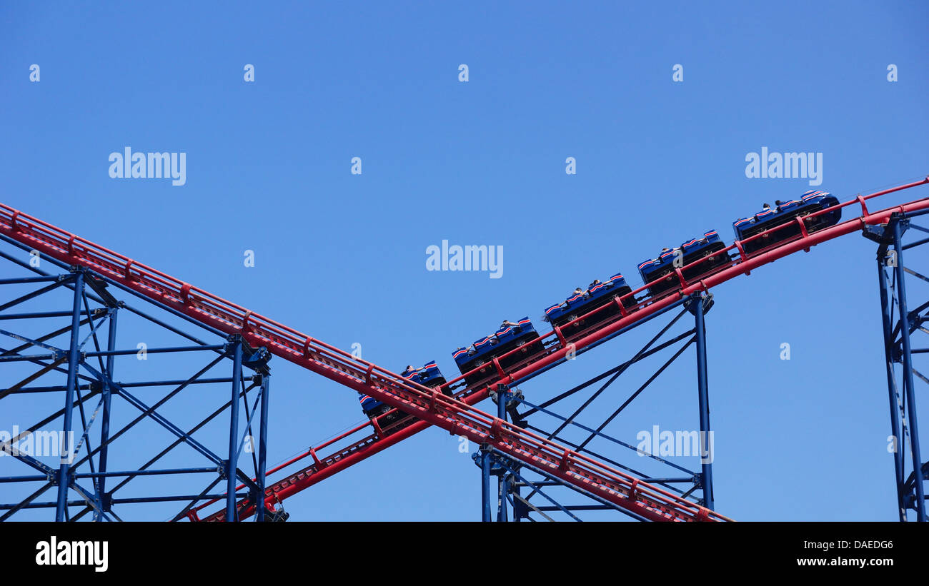 The Big One, Blackpool pleasure beaches largest roller coaster Stock ...