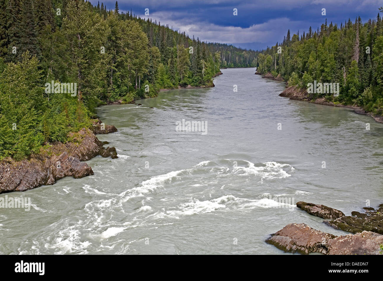 Nass River, Canada, British Columbia Stock Photo