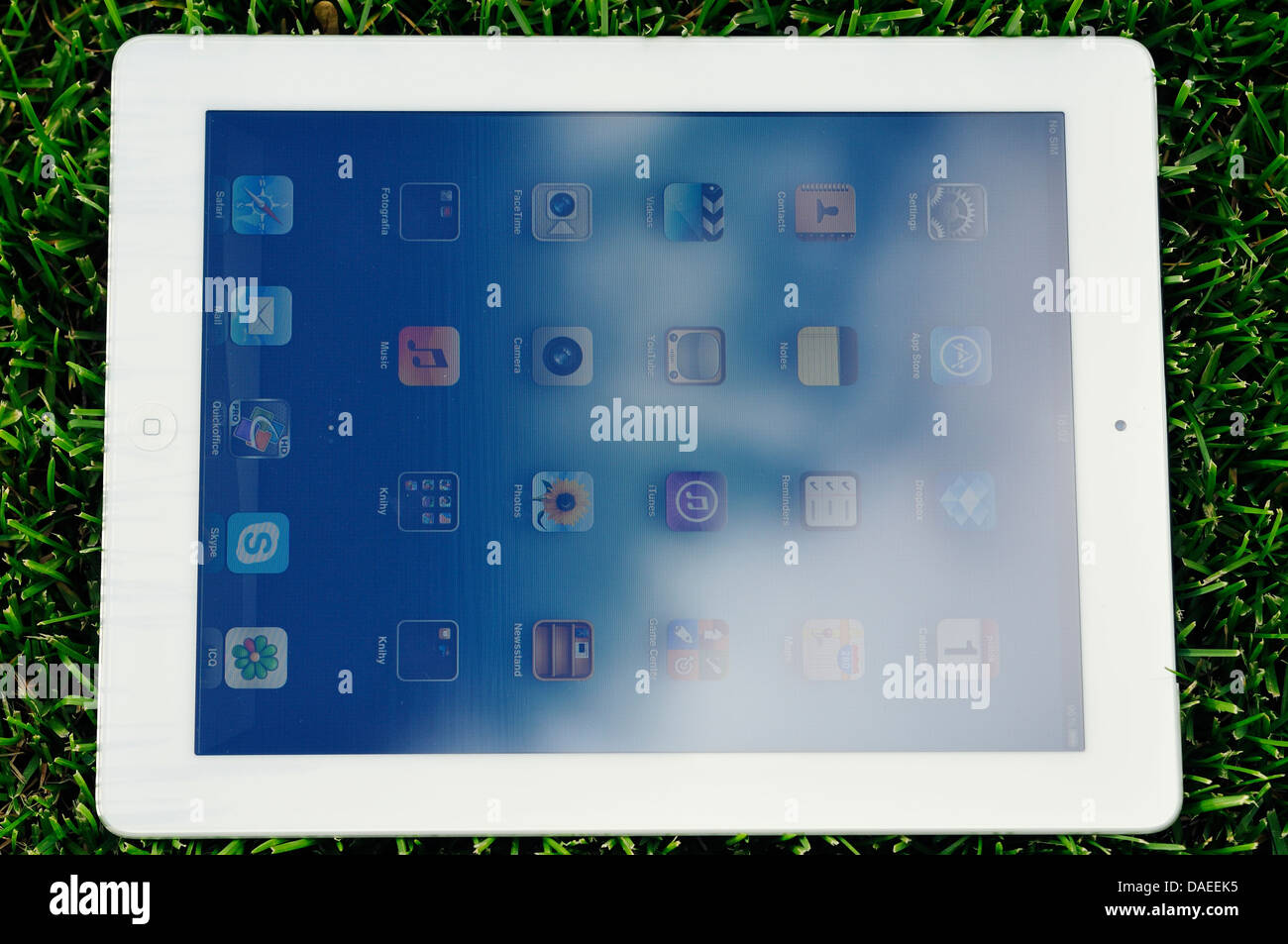 iPad screen Stock Photo