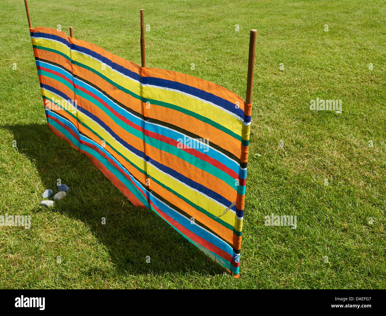 Colorful windbreak Stock Photo