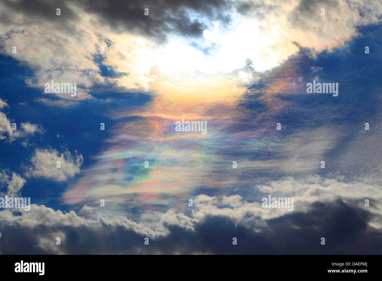 cloud iridescence, Germany Stock Photo