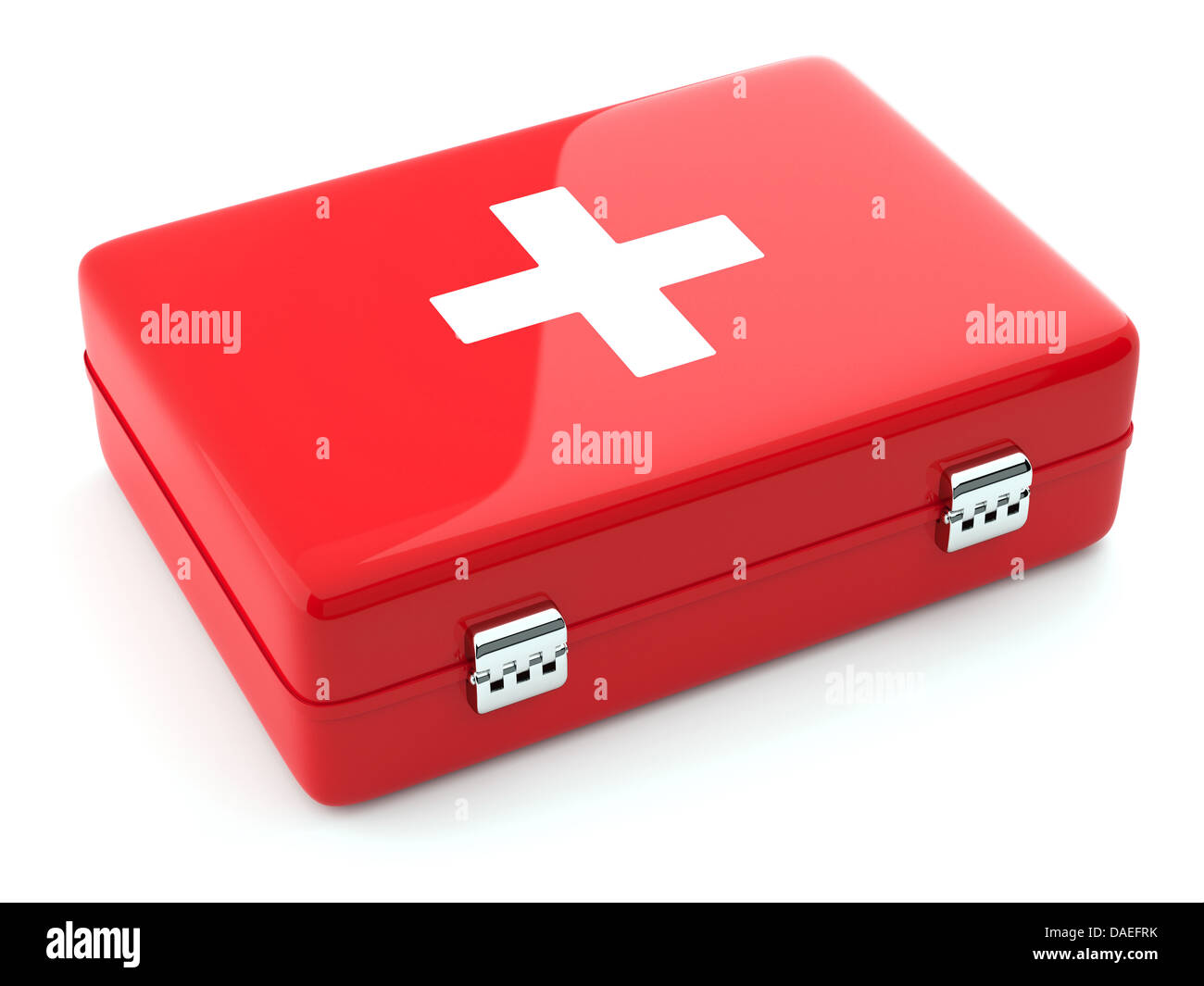 3d render of first aid kit isoalted on white background Stock Photo - Alamy