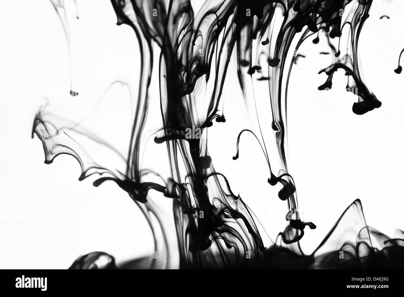 abstract ink background flow in water Stock Photo