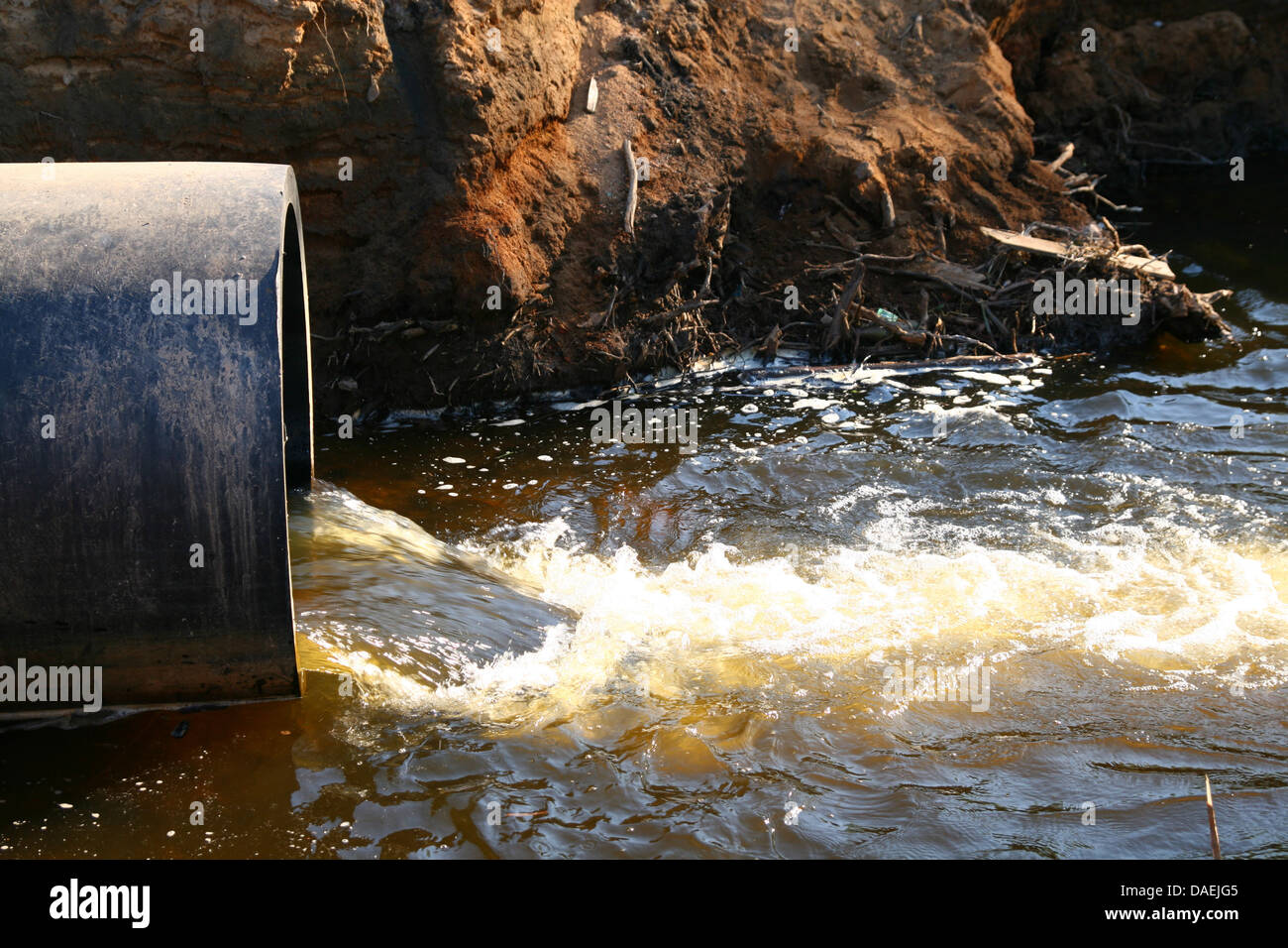 danger water pipe pollution drain Stock Photo - Alamy