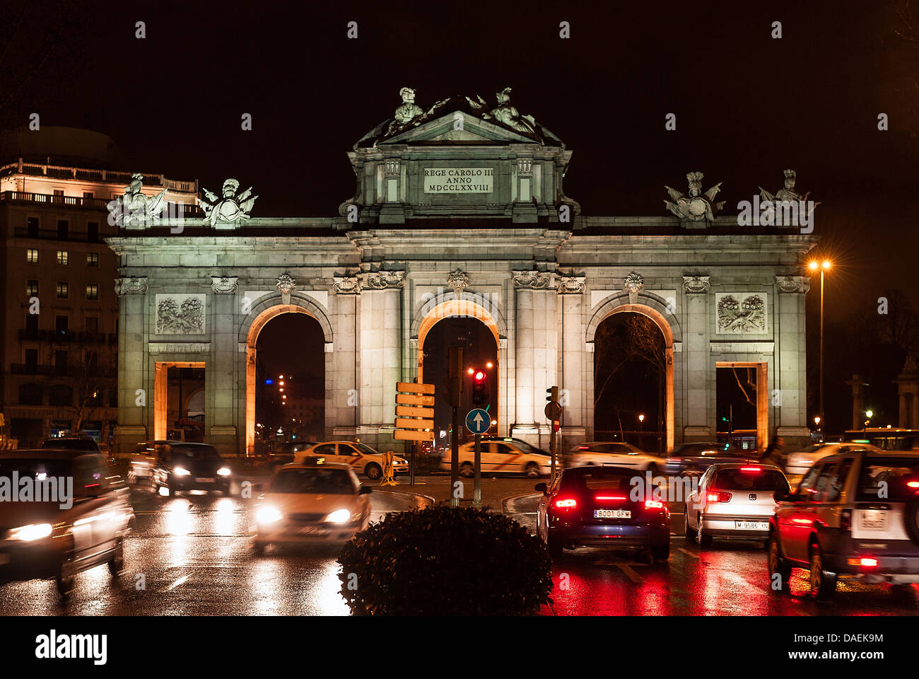 La Puerta De Alcala arch, Madrid, Spain Stock Photo
