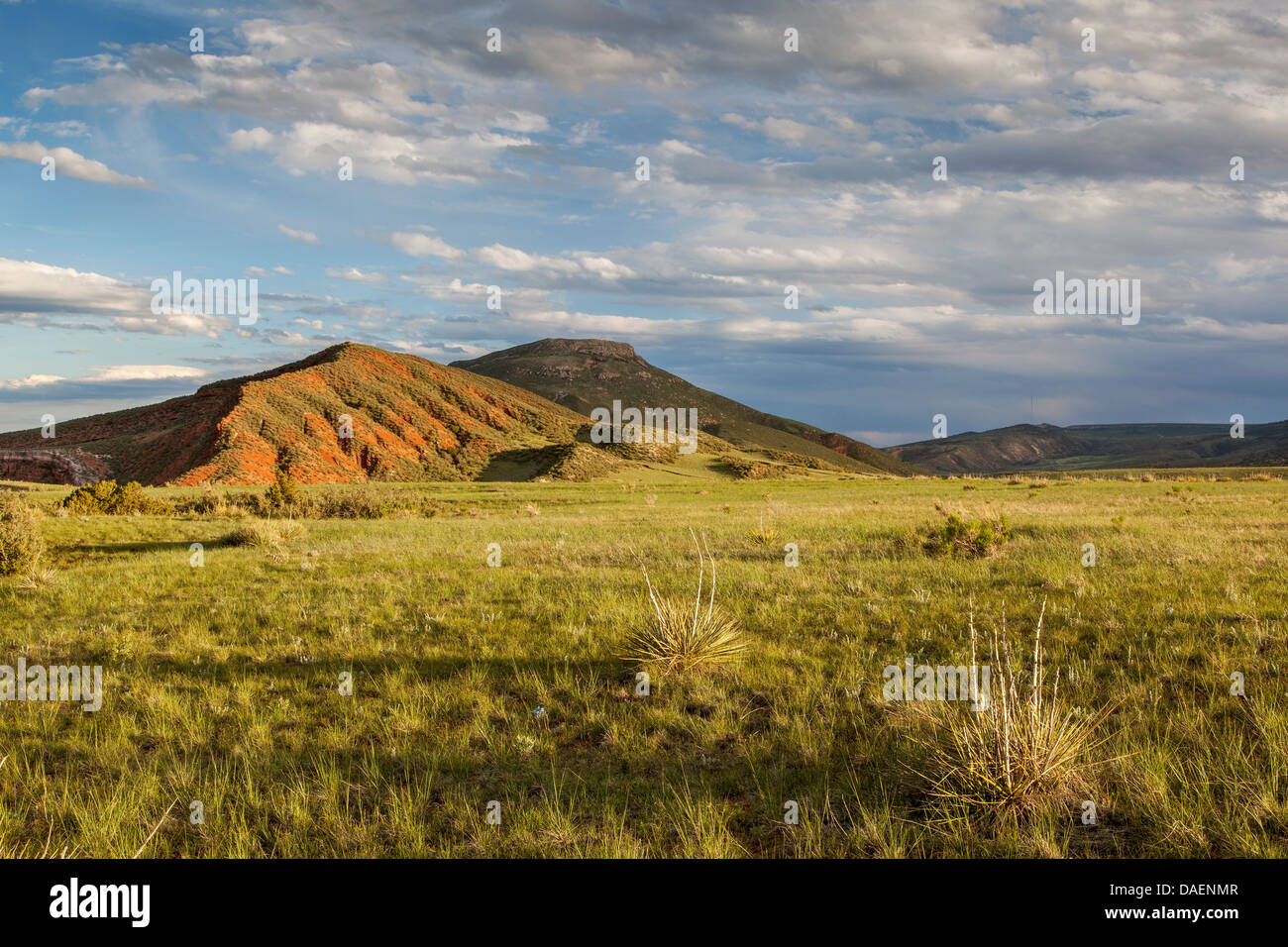 mountain ranch landscape in Colorado - Red Mountain Open Space Stock Photo
