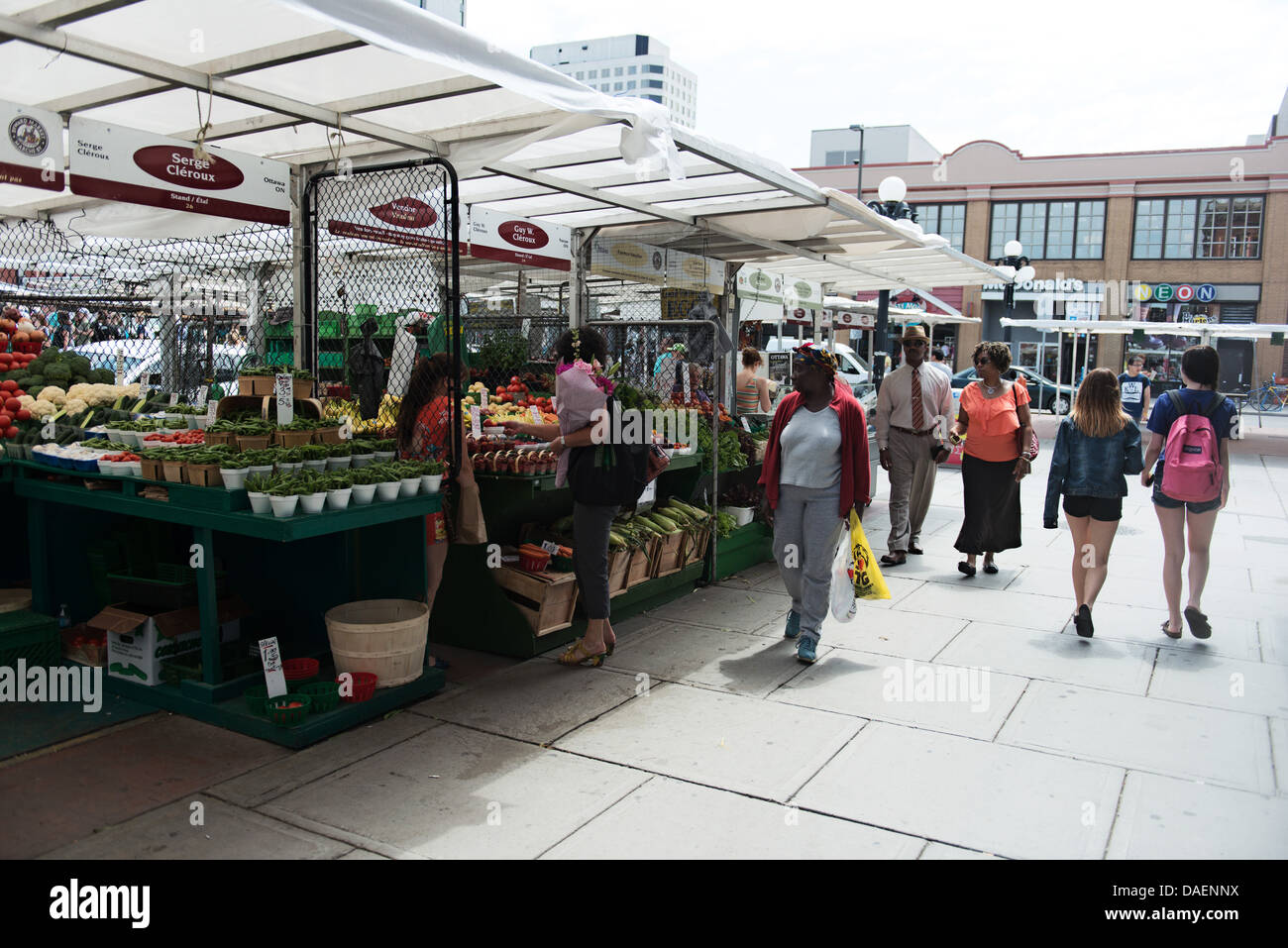 Byward Market, Downtown Ottawa, Canada Stock Photo Alamy