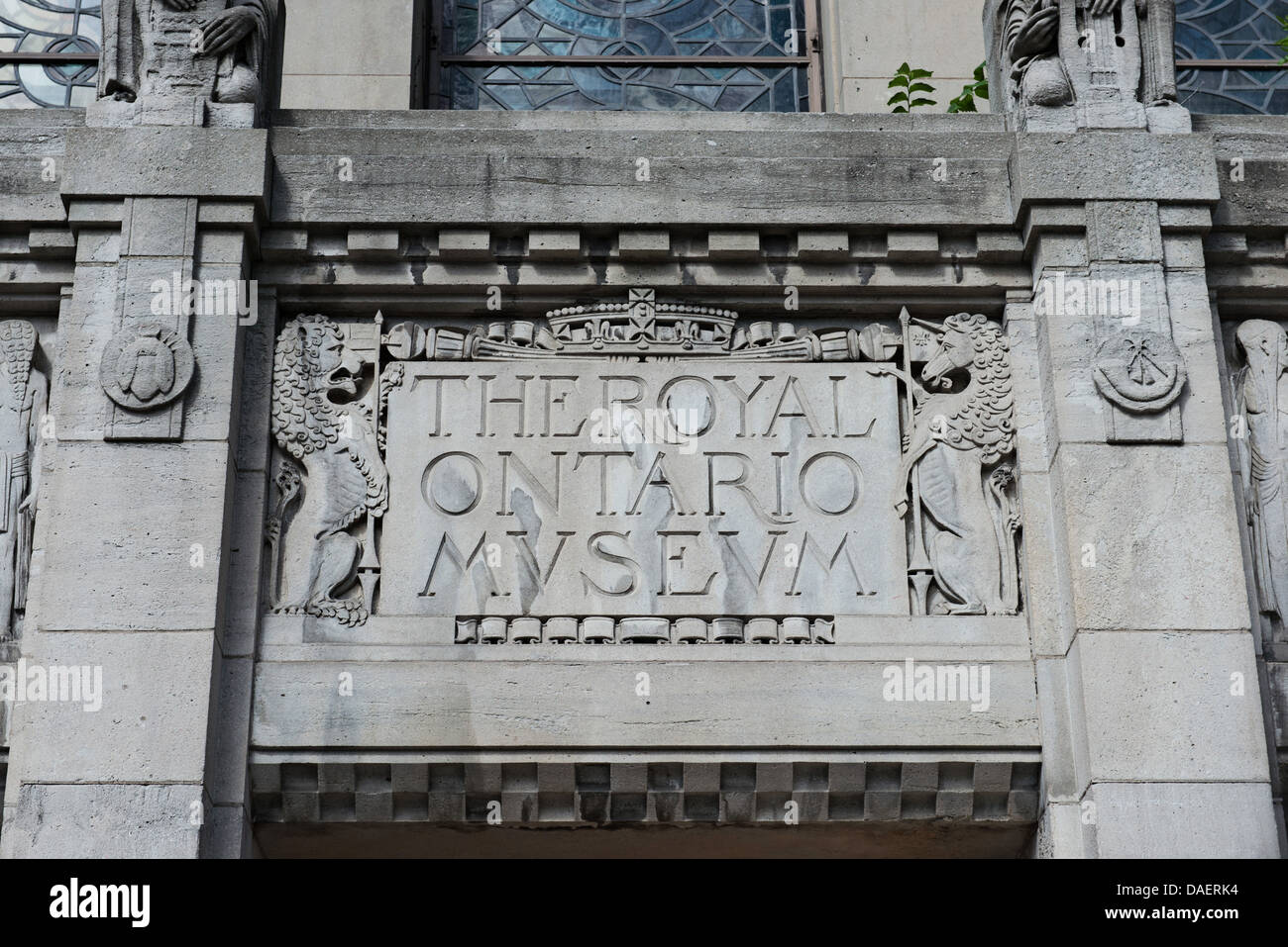 Royal Ontario Museum of world culture and natural history based in Toronto, Ontario Stock Photo