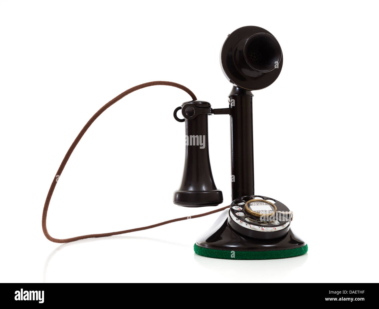 Candlestick telephone no dial Cut Out Stock Images & Pictures Alamy