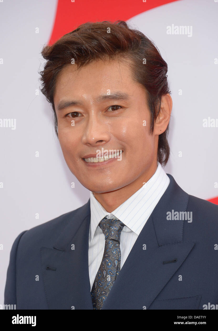 Los Angeles, USA. 11th July, 2013. Byung-hun Lee arrives at the film premiere for Red2 in Los Angeles, California. July 11th 2013 Credit:  Sydney Alford/Alamy Live News Stock Photo