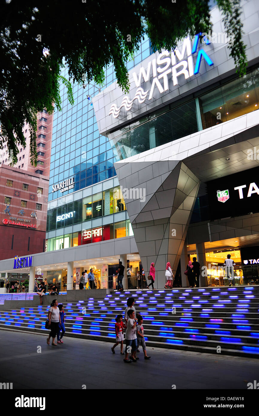 Wisma Atria Mall Orchard Road Singapore Stock Photo