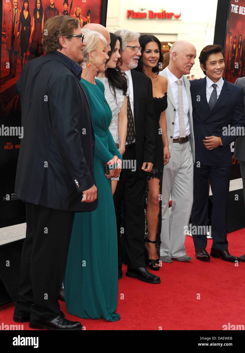 Los Angeles, CA. 11th July, 2013. Red 2 Cast at arrivals for RED 2