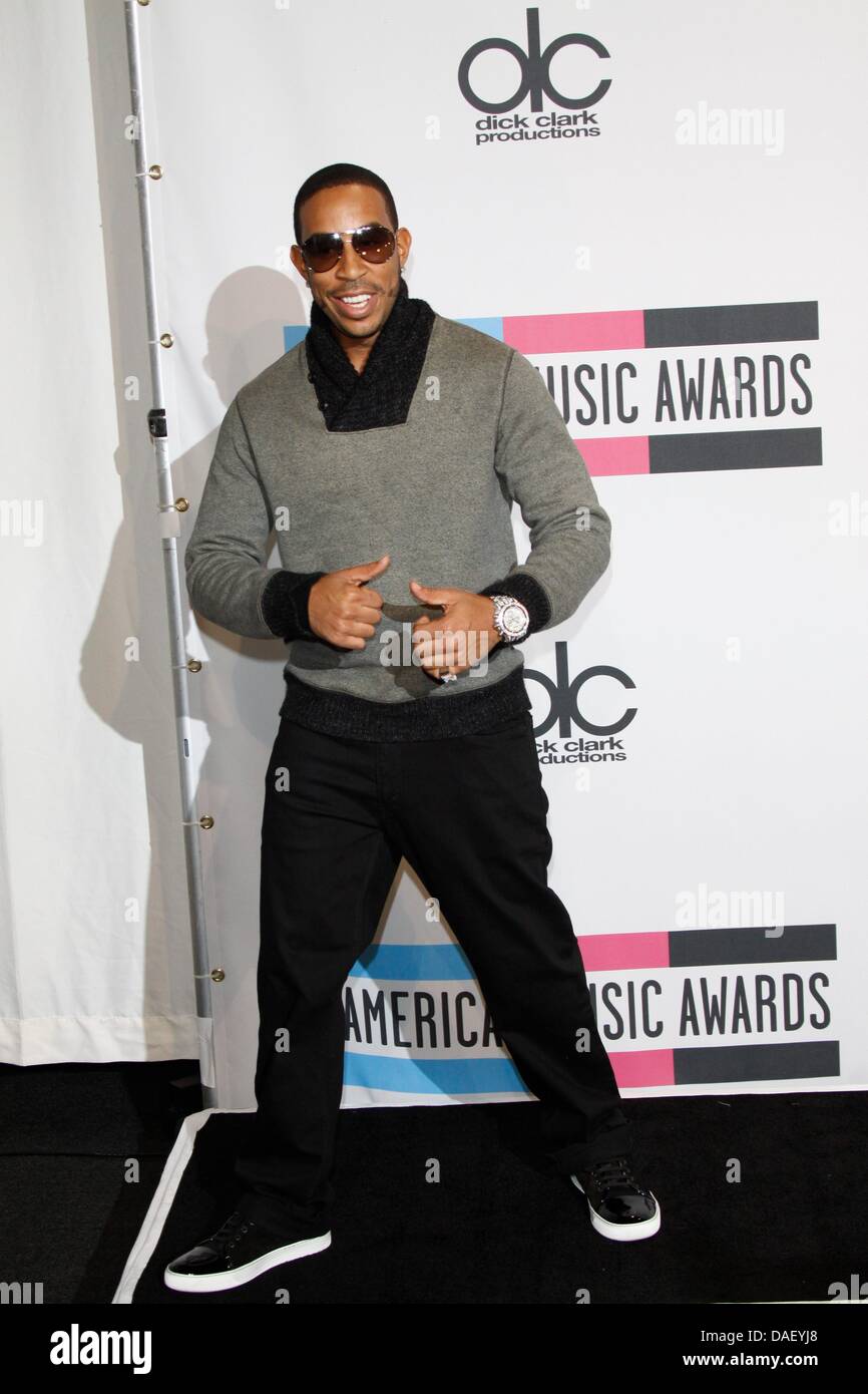 American rapp singer and actor Christopher Brian Bridges, known as Ludacris, poses in the press room of the 2011 American Music Awards at Nokia Theatre L.A. Live in Los Angeles, USA, on 20 November 2011. Photo: Hubert Boesl Stock Photo