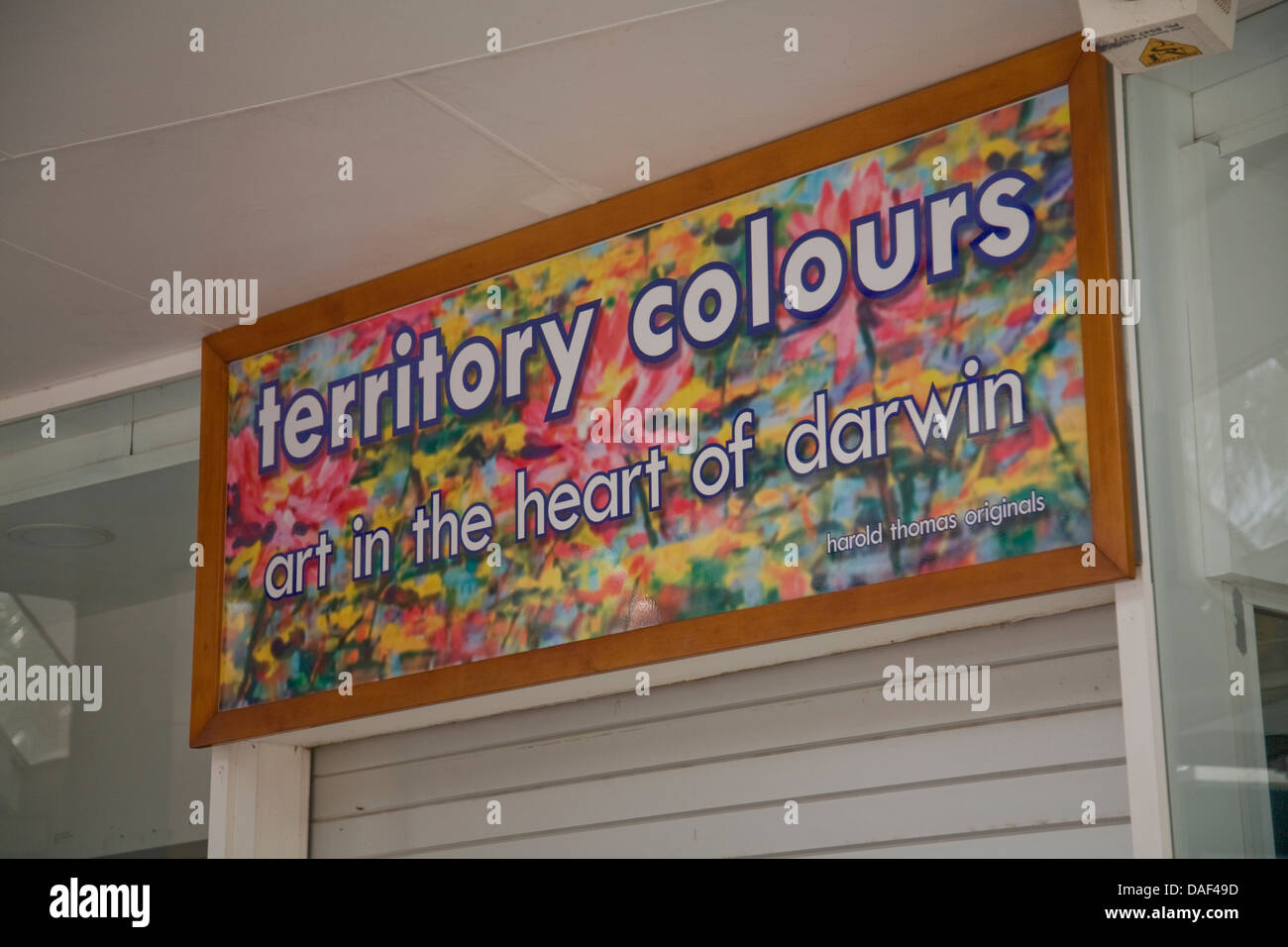 art shop in Darwin city centre,northern territory Stock Photo