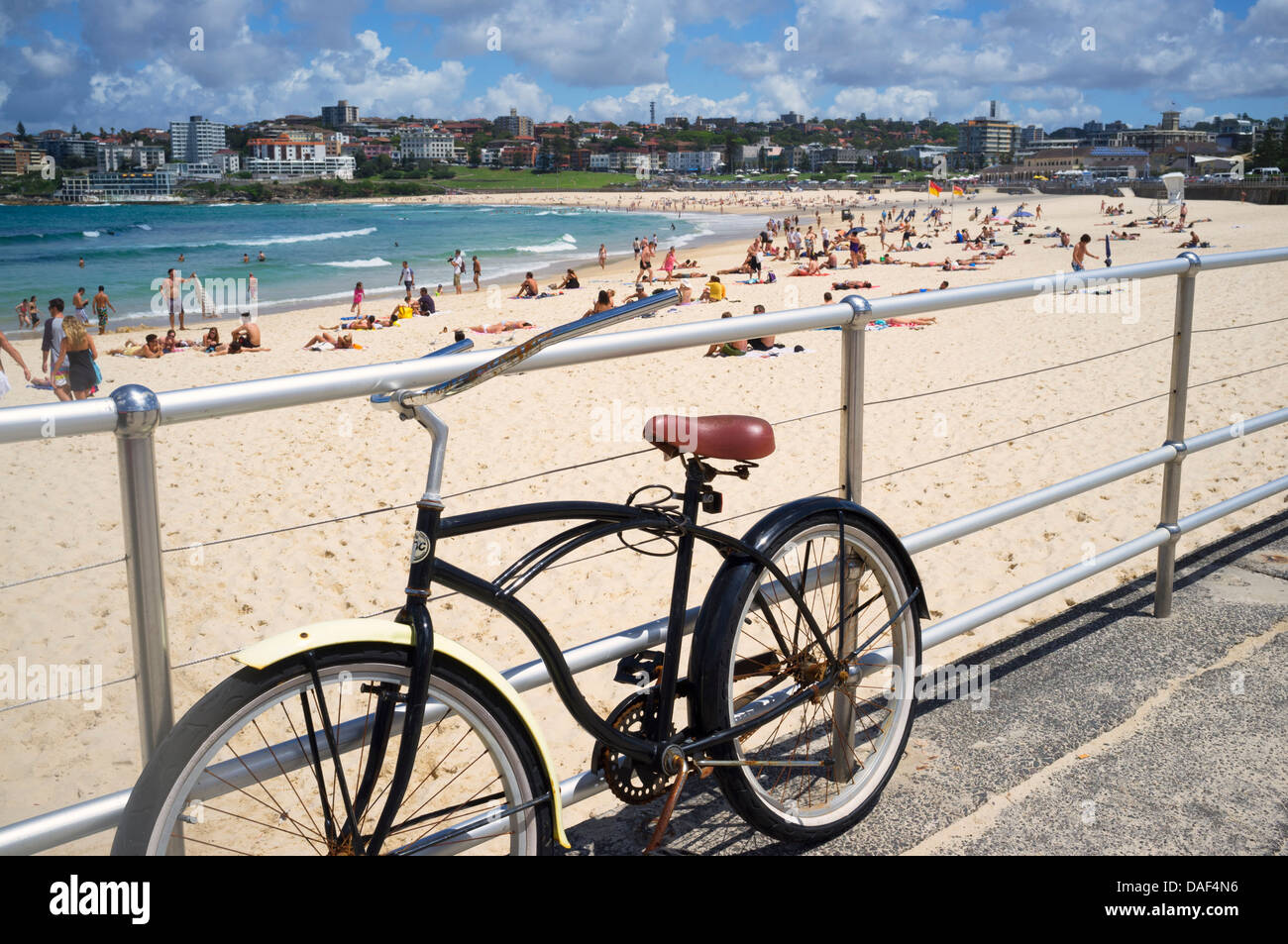 Summer view of Bondi Beach in Sydney New South Wales in Australia Stock Photo