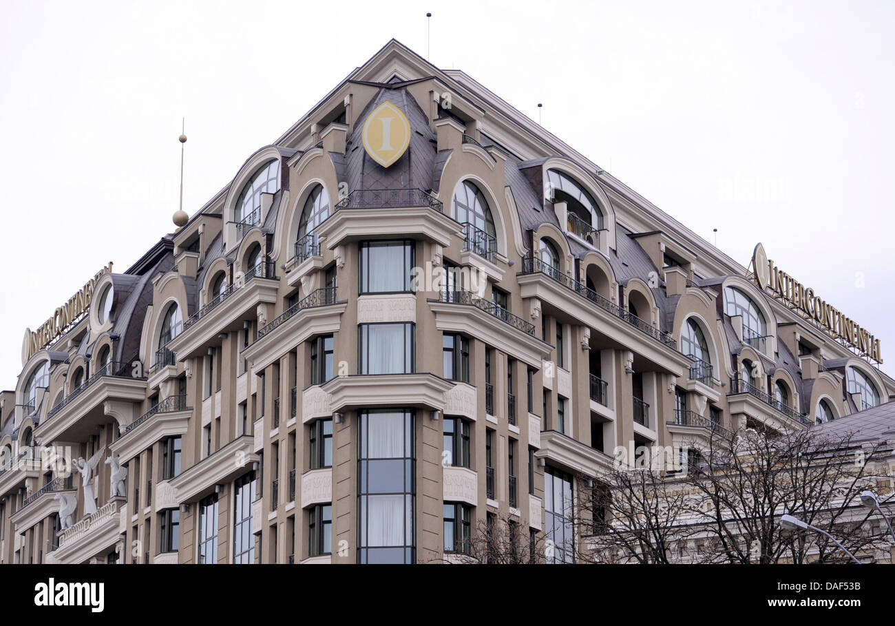 The "InterContinental" Hotel is pictured in Kiev, Ukraine, 11 November ...