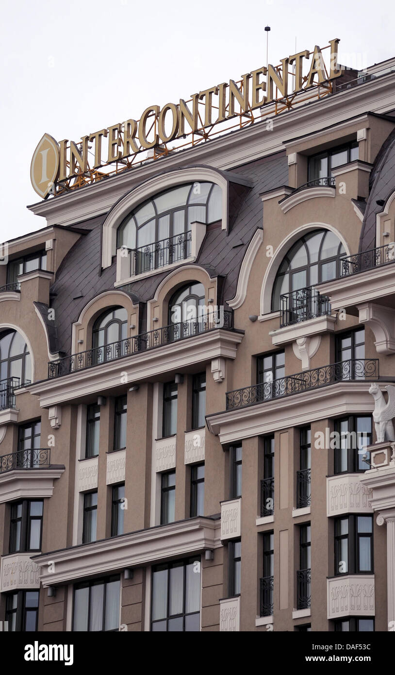 The "InterContinental" Hotel is pictured in Kiev, Ukraine, 11 November ...