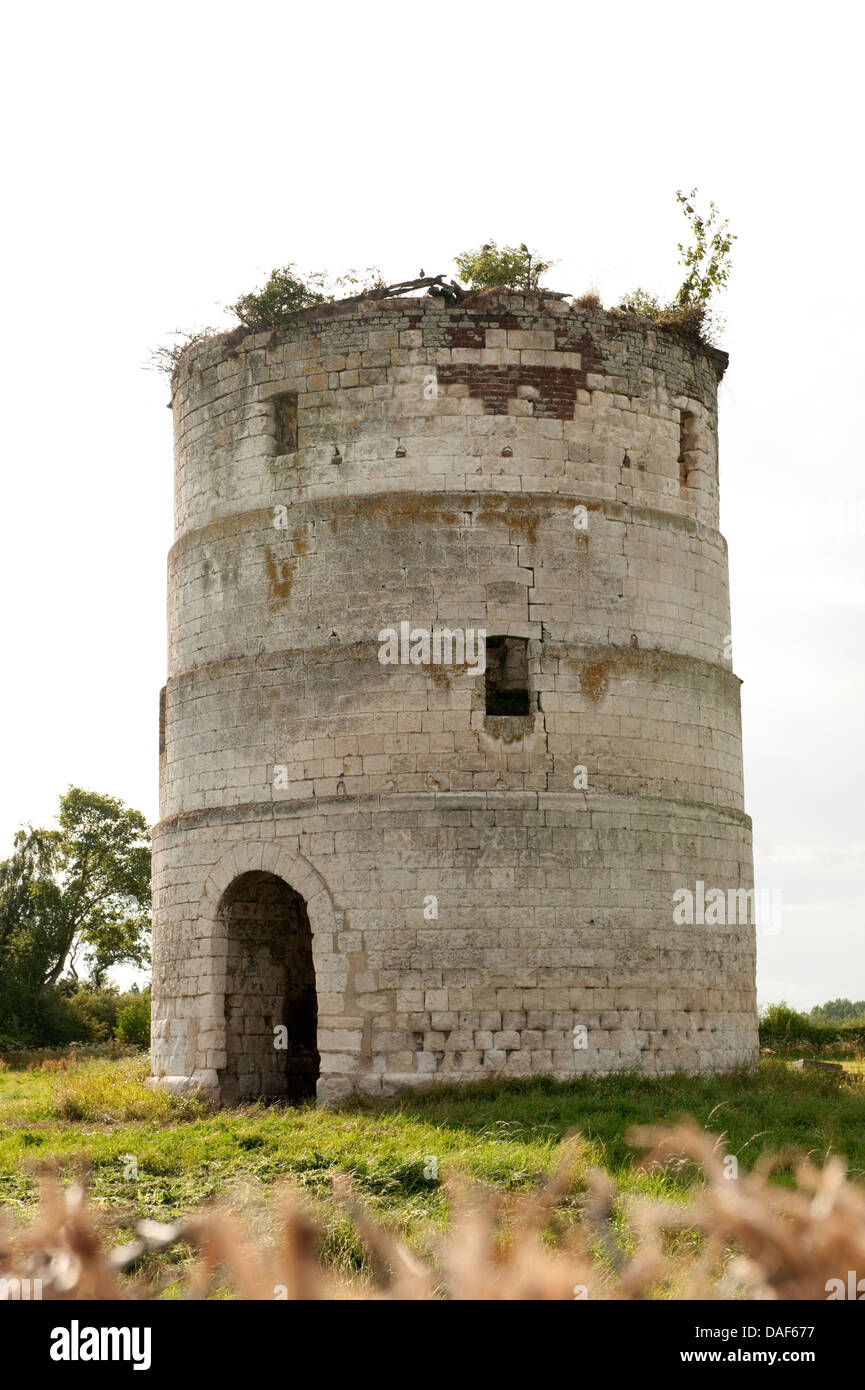 Old Fortified Tower Ardres France Stock Photo