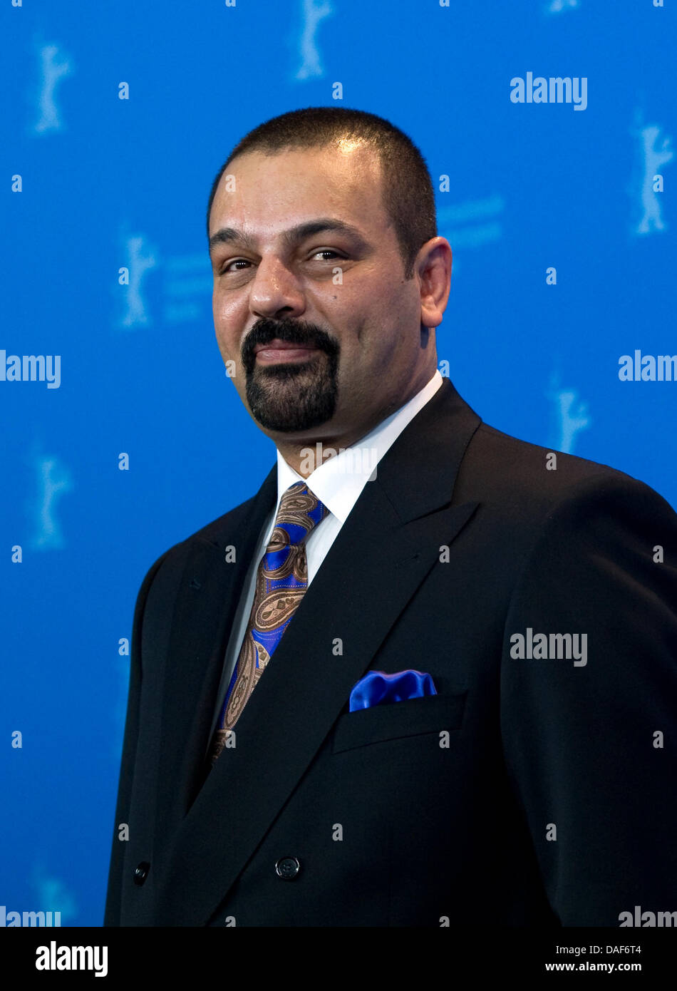 Iraqi author Latif Yahia poses during the photocall for the film 'The Devil's Double' (during the 61st Berlin International Film Festival in Berlin, Germany, 11 February 2011. The film is running in the section Panorama special of the International Film Festival. The 61st Berlinale takes place from 10 to 20 February 2011. Photo: Arno Burgi Stock Photo