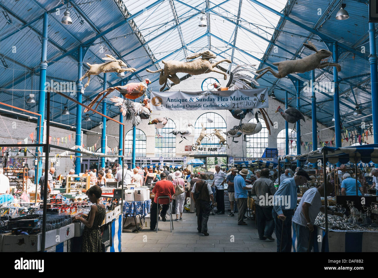Abergavenny flea market hires stock photography and images Alamy