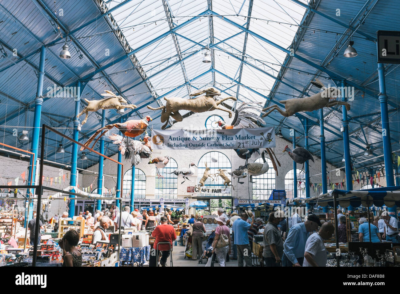 The market hall in Abergavenny Stock Photo Alamy