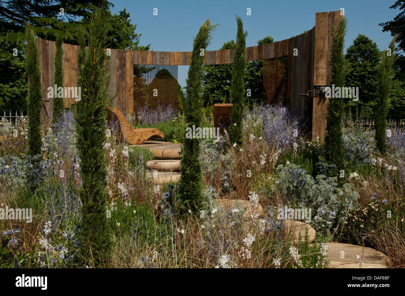 A Room with a View Garden at RHS Hampton Court Palace Flower Show 2013, London, UK Stock Photo