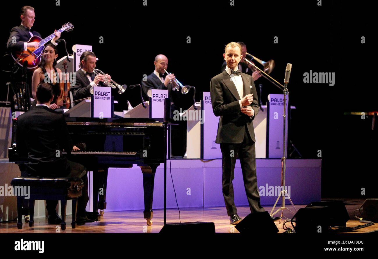 German singer Max Raabe and the Palast Orchestra performs in Hamburg ...