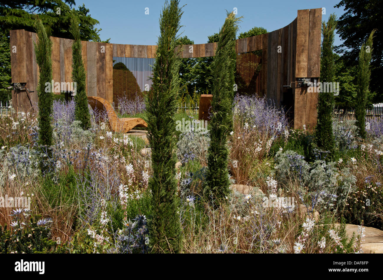 A Room with a View Garden at RHS Hampton Court Palace Flower Show 2013 Stock Photo