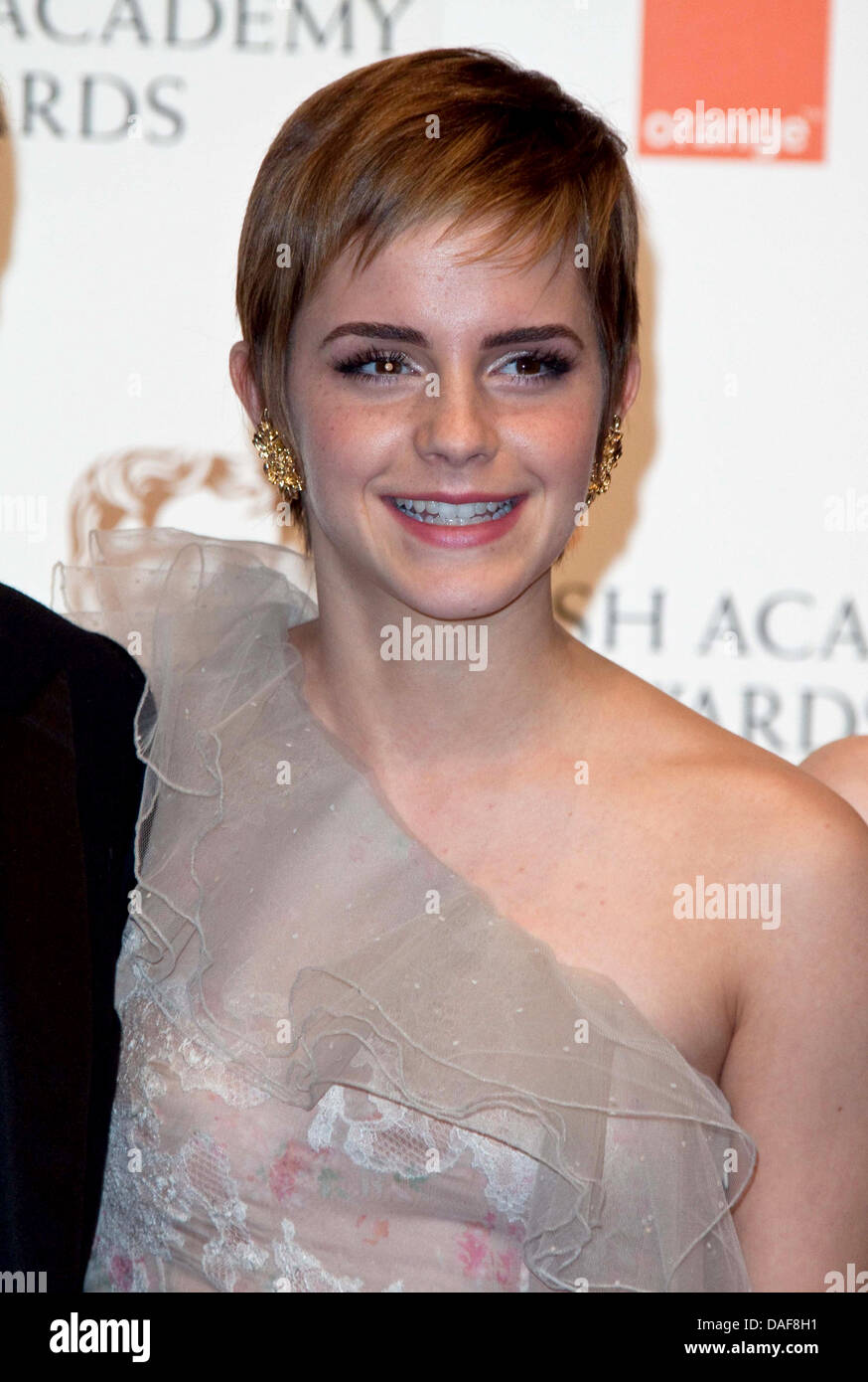British actress Emma Watson attends the British Academy Film Awards