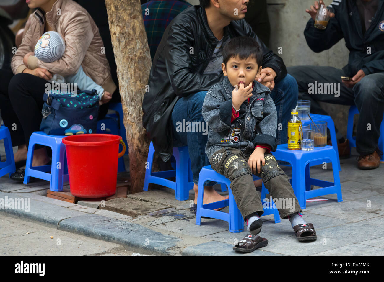 Typical Everyday Life in the Streets of Hanoi, Vietnam Stock Photo - Alamy