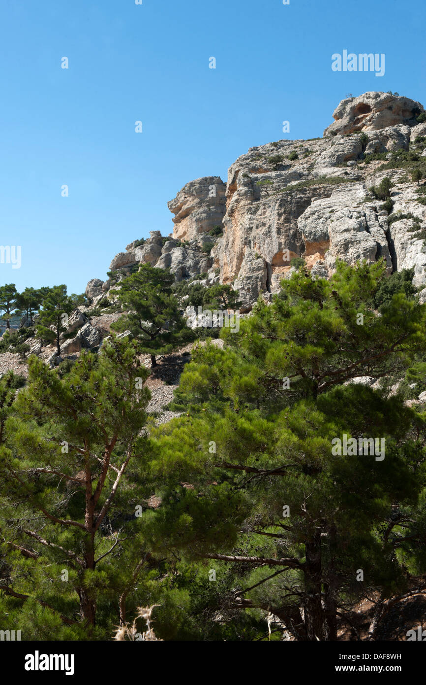 Türkei, Provinz Icel (Mersin), Mut, Landschaft bei Alahan Manastir (auch Alahan Monastir) Stock Photo