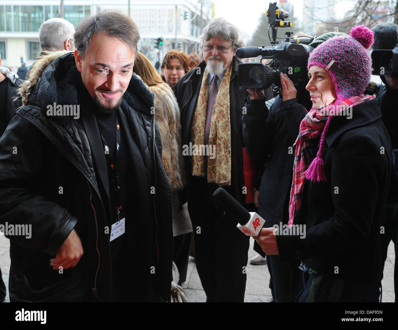 Russian director Cyril Tuschi arrives for the premiere of his film 'Khodorkovsky' during the 61st Berlin International Film Festival, in Berlin, Germany, 14 February 2011. The film is shown in the section Panorama Dokumente during the Berlin International Film Festival. The 61st Berlinale takes place from 10 to 20 February 2011. Photo: Jens Kalaene Stock Photo