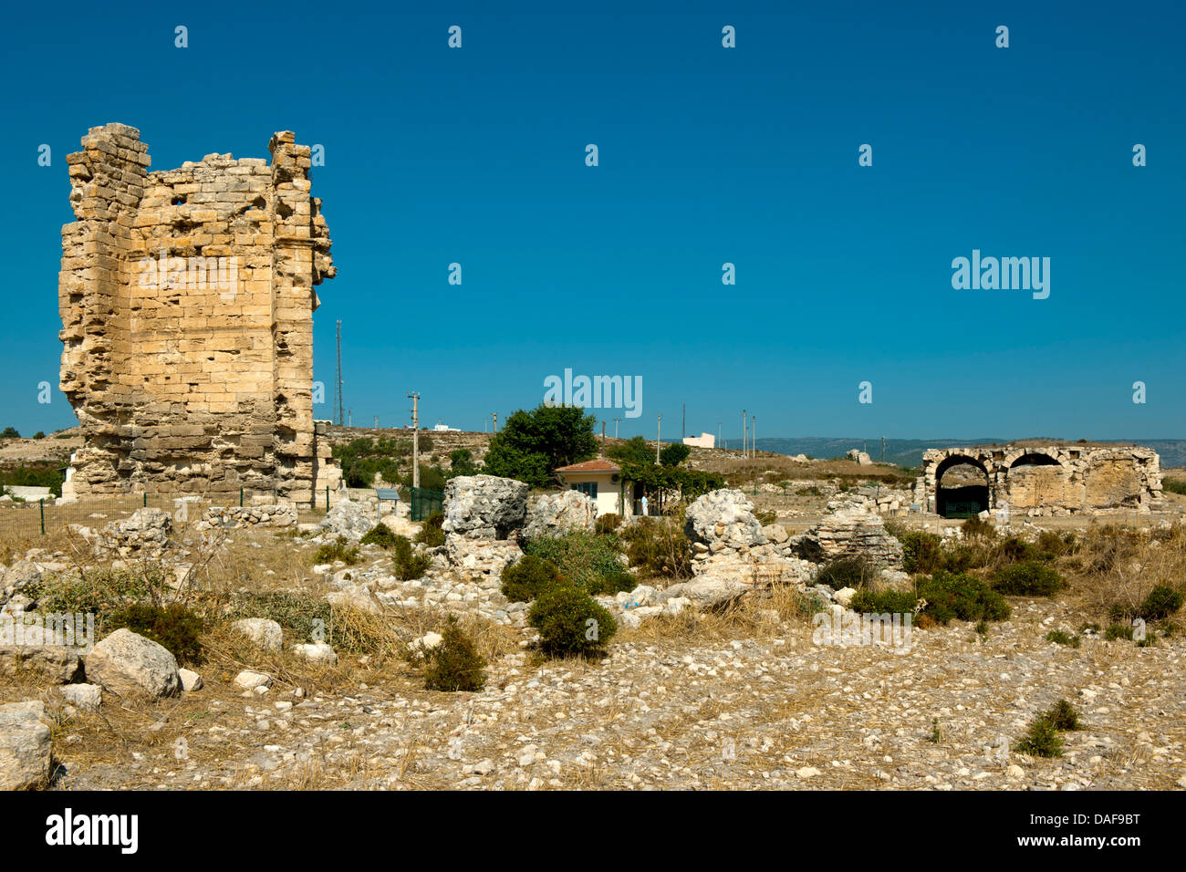 Türkei, Provinz Icel (Mersin), bei Silifke, Reste der Apsis der Basilika der Hl. Thekla Stock Photo