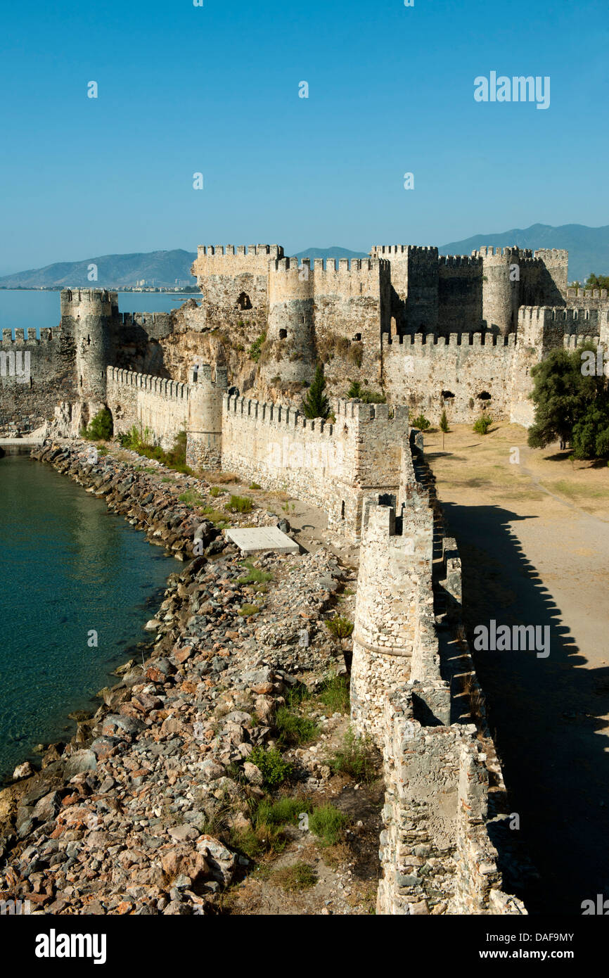 Turkey, Provinz Icel (Mersin), Anamur, Burg von Mamure (Mamure Kalesi) Stock Photo