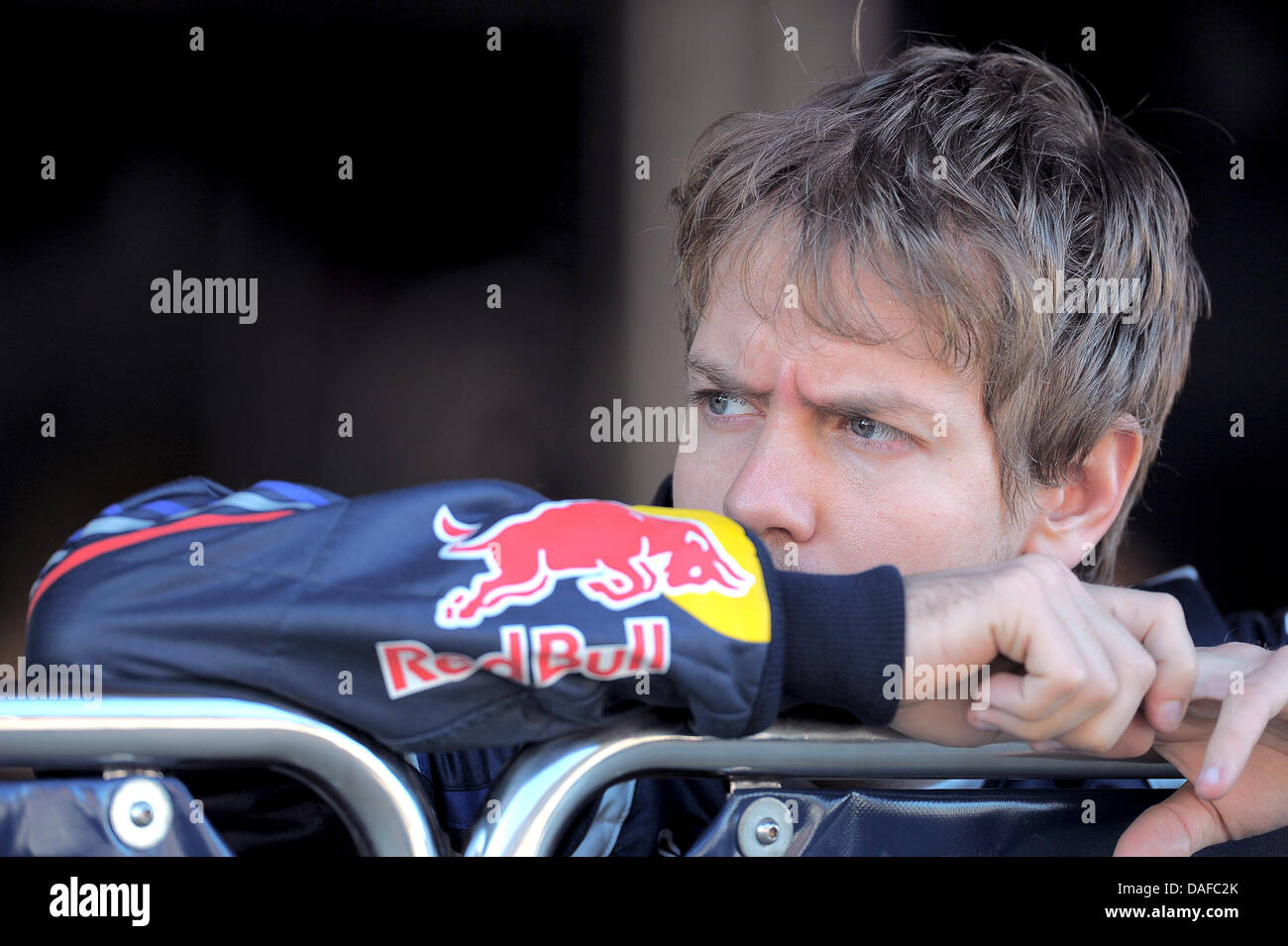 German Formula One race driver Sebastian Vettel from Red Bull Racing is ...