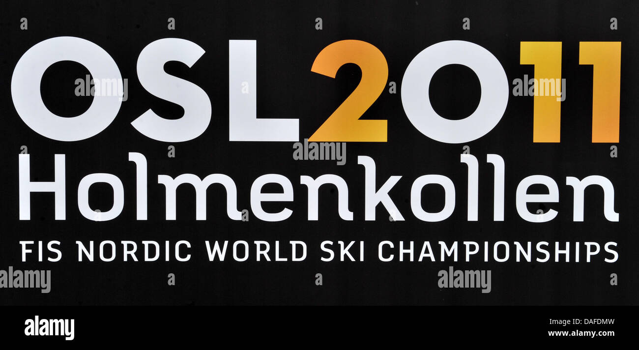 The logo of the FIS Nordic World Ski Championships 2011 in Oslo, Norway