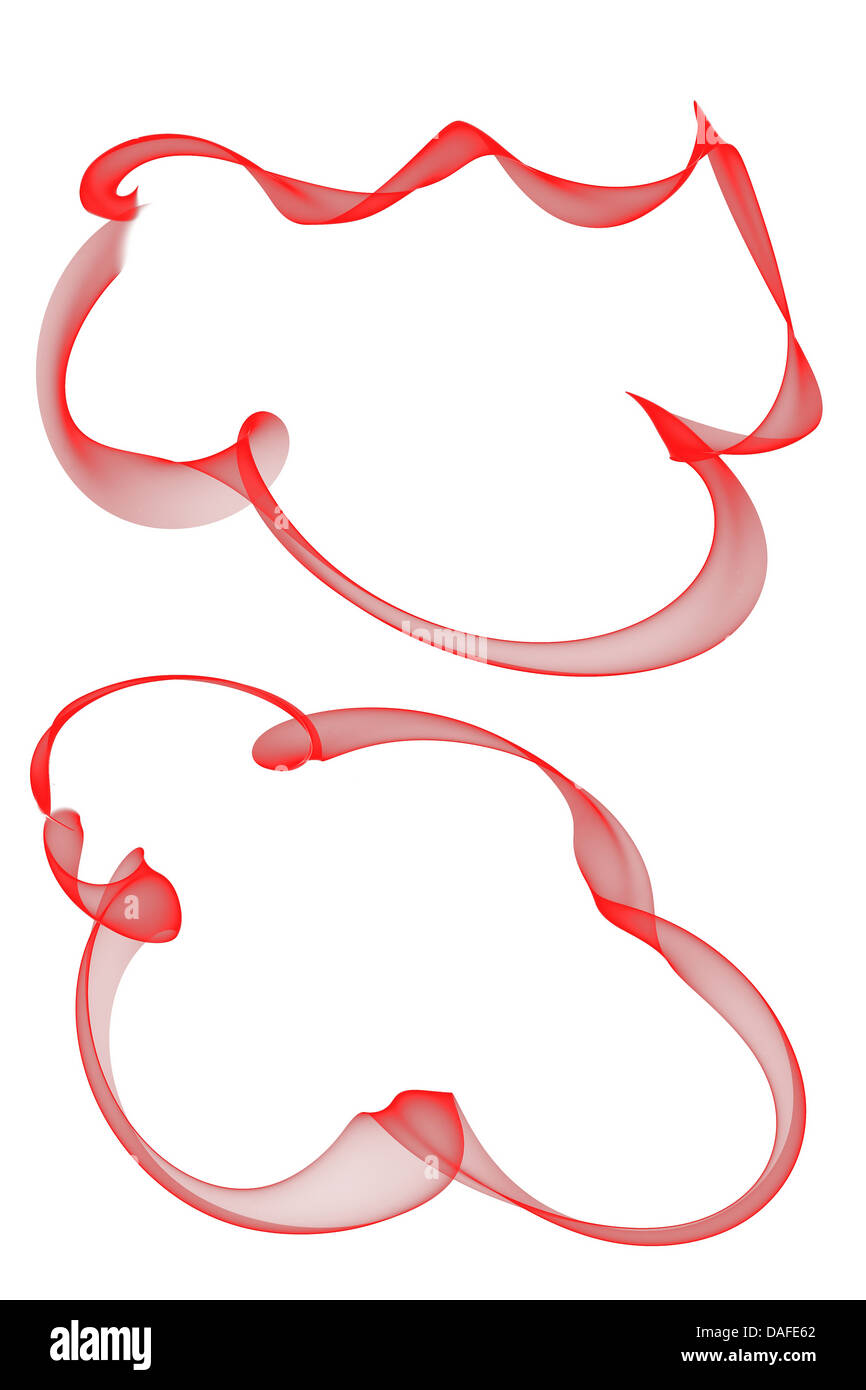 abstract red ribbon frames Stock Photo - Alamy