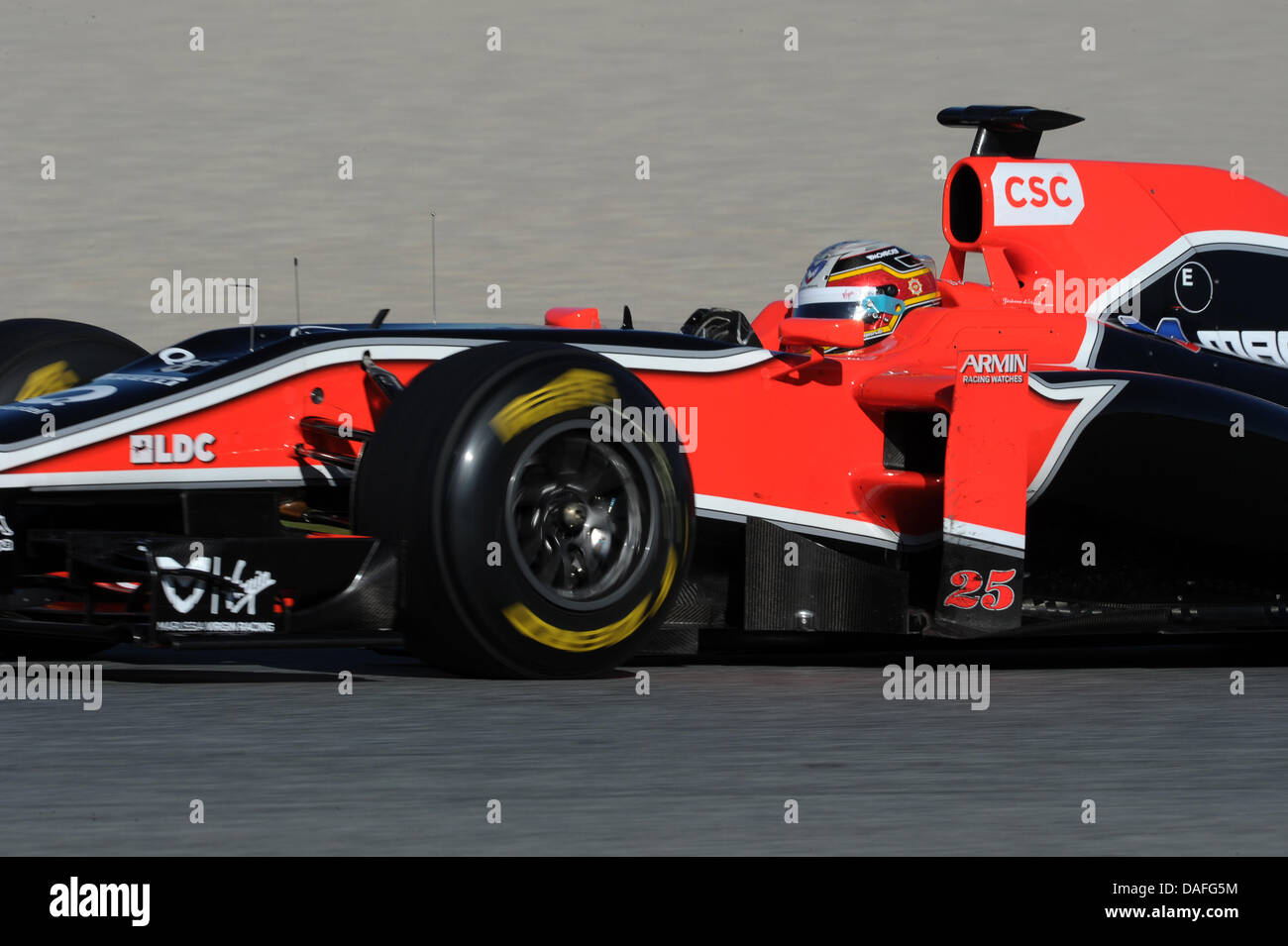 The Belgian Formula One race driver Jerome D'Ambrosio of Marussia ...