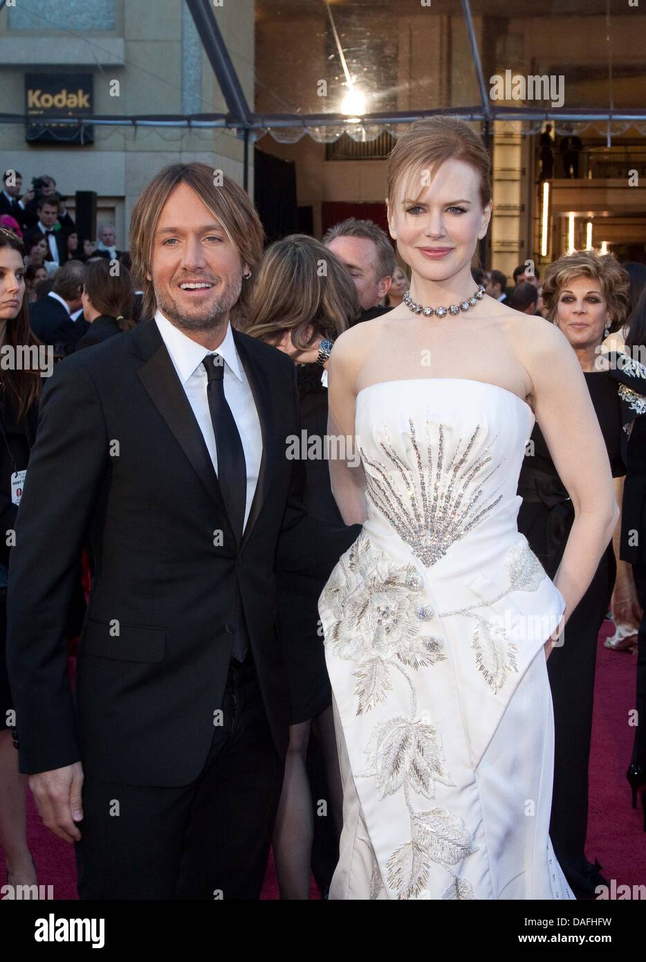 Australian actress Nicole Kidman and her husband Keith Urban arrive for