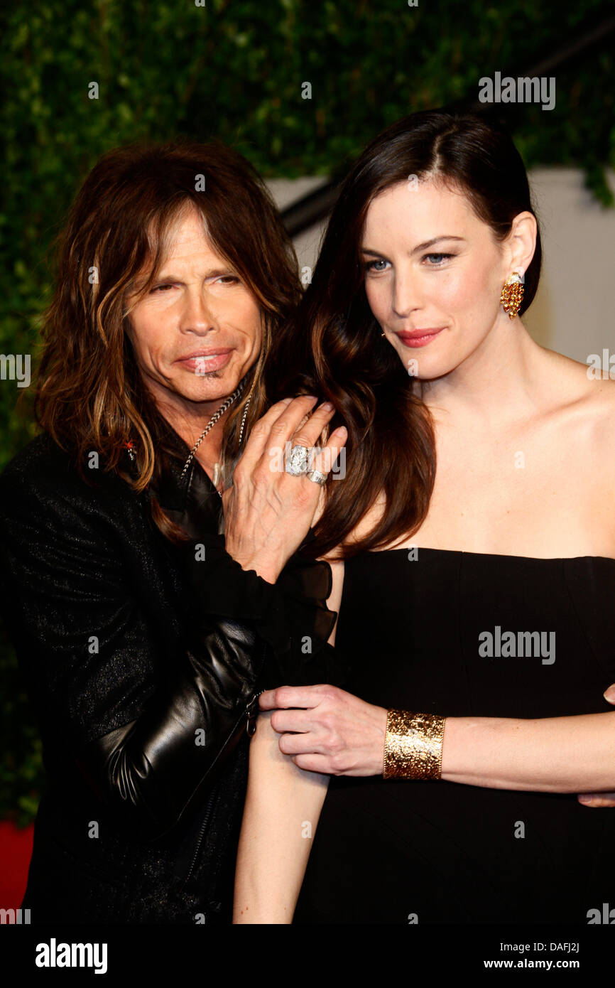 US Musician Steven Tyler And His Daughter Actress Liv Tyler Arrive 
