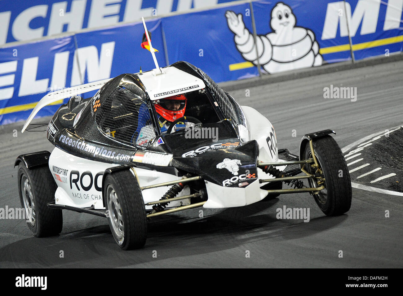 German Formula One driver Michael Schumacher drives his car during the